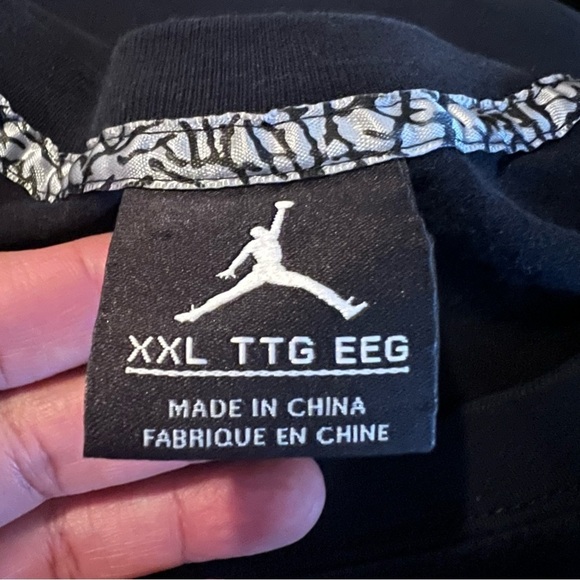 JORDAN WOMEN'S XXL CAMOUFLAGE #23 BLACK MID-SLEEVE T-SHIRT - Picture 3 of 3